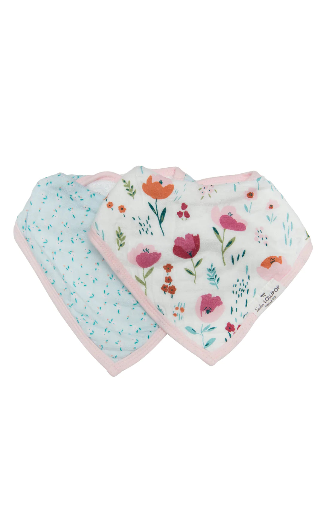 Bandana Bib Set - Rosey Bloom