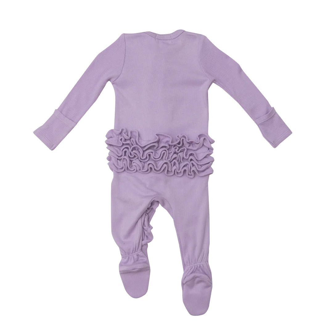 MODEL RUFFLE ZIPPER FOOTIE