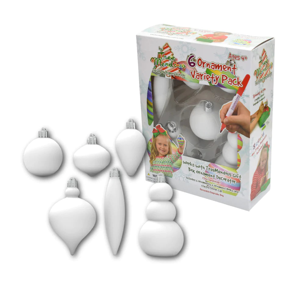 6 Pack Variety Ornament Refill