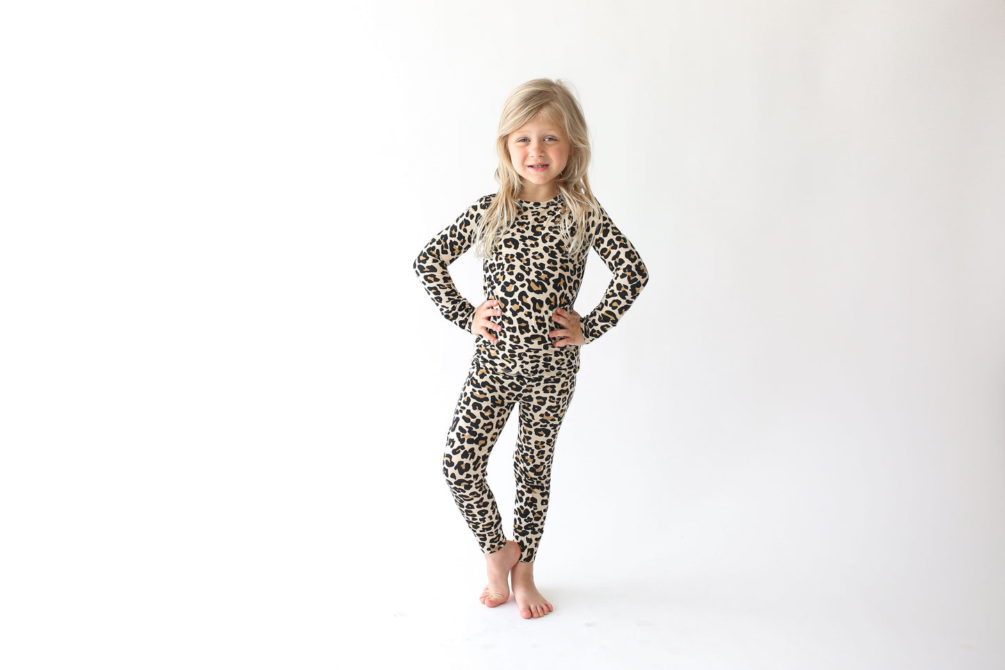 Long Sleeve Pajamas - Lana Leopard
