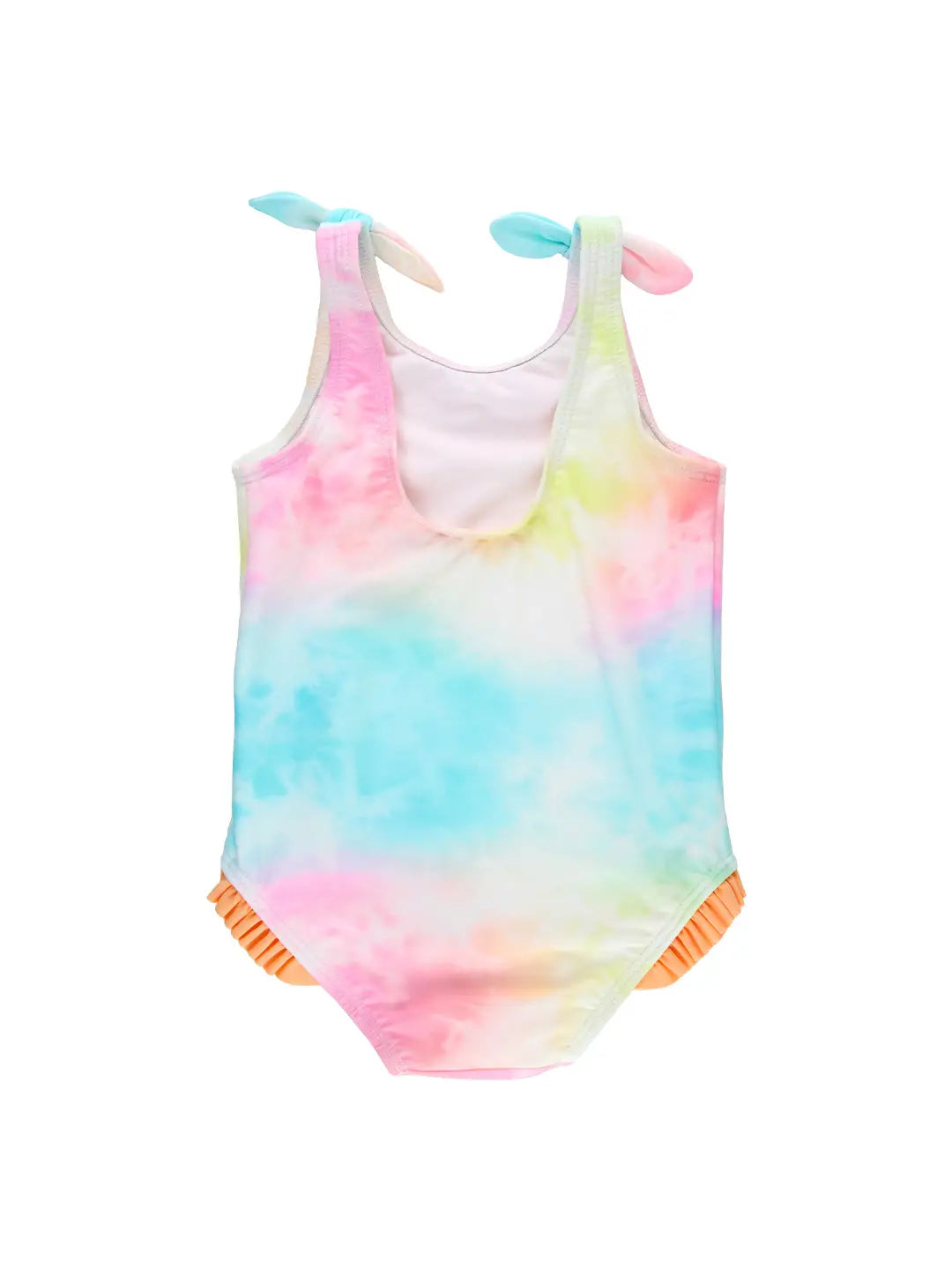 Rainbow Tie Dye Tie Shoulder One Piece