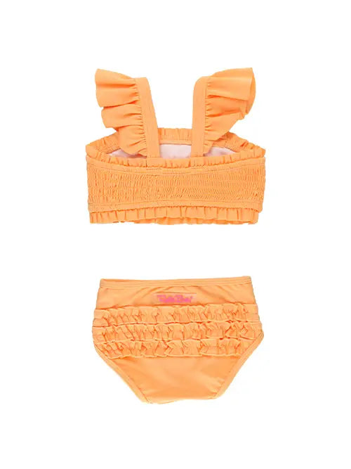 Melon Smocked Bikini