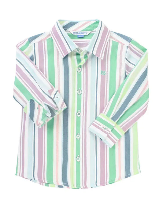 Charmed Long Sleeve Stripe Button Down Shirt
