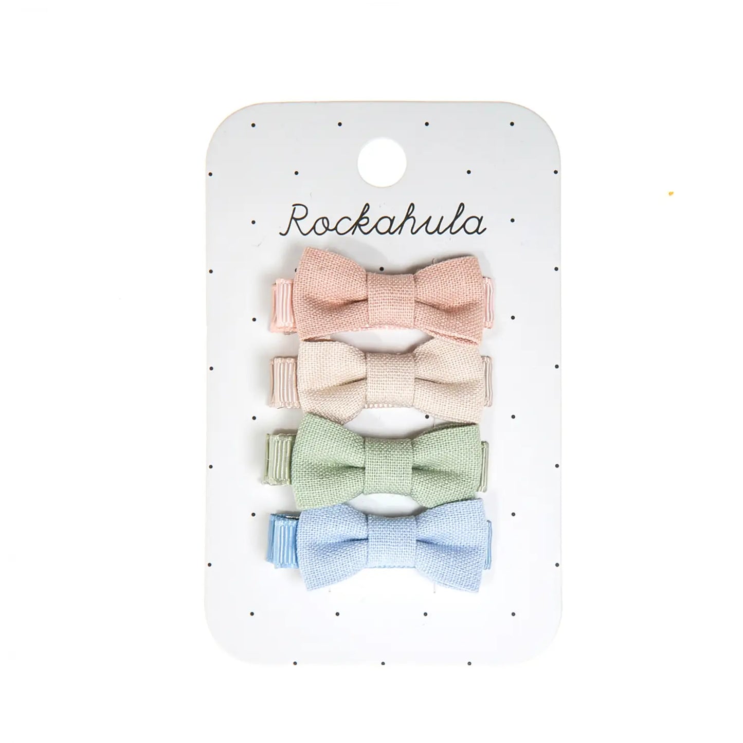 Meadow Linen Bow Clips