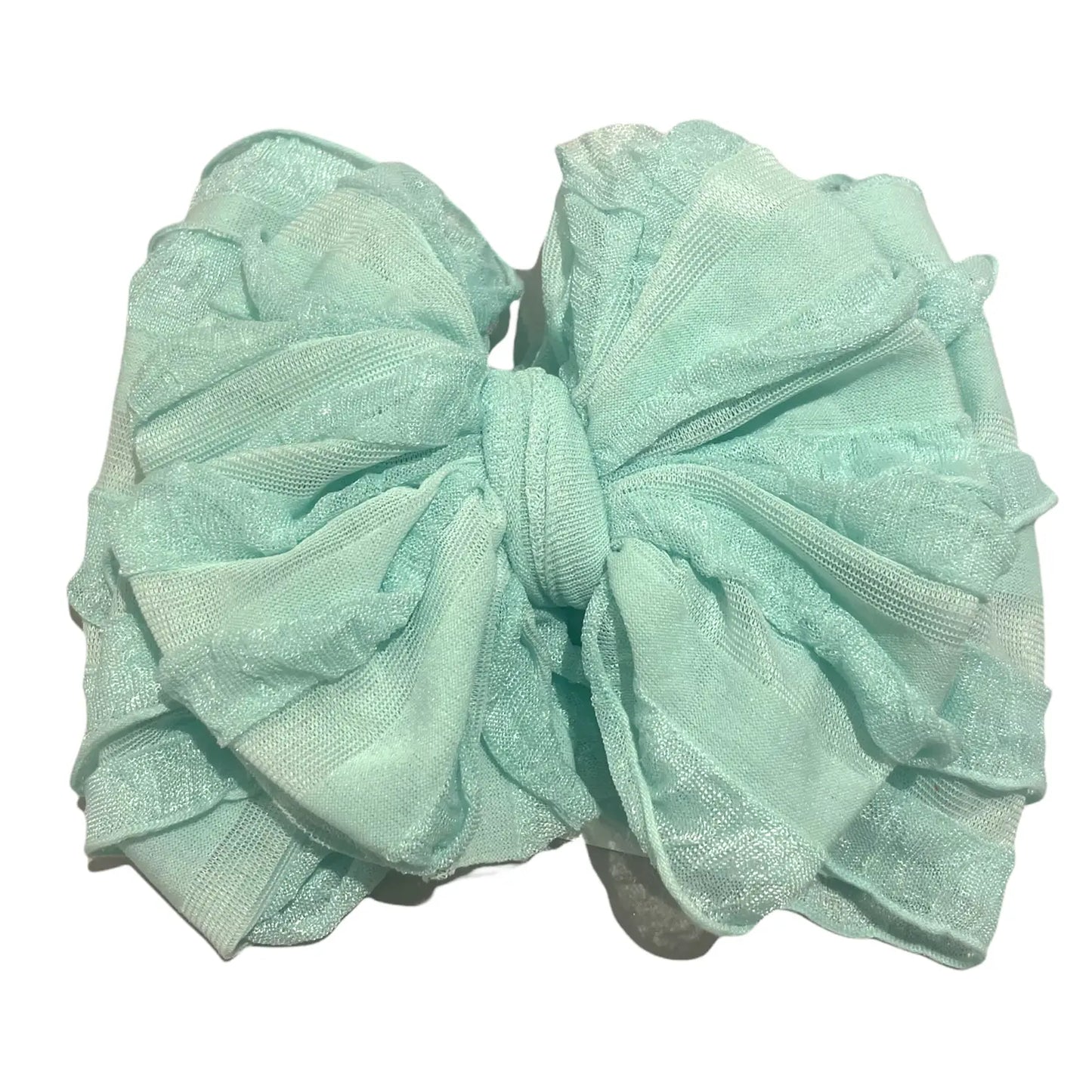 Ruffled Headband - Seafoam