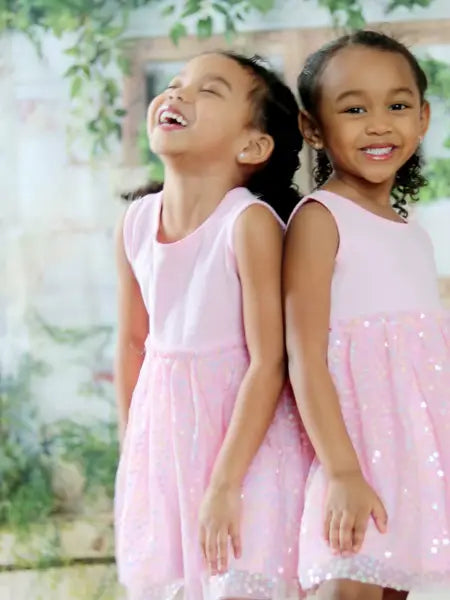 Pink Confetti Flower Dress