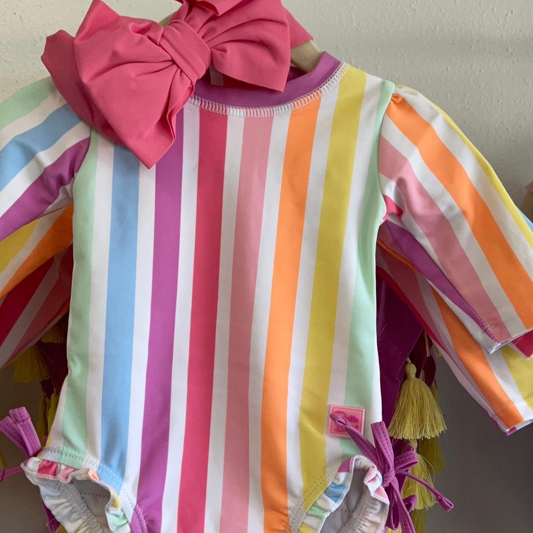 SWIM - RAINBOW DREAM STRIPE ONE PIECE
