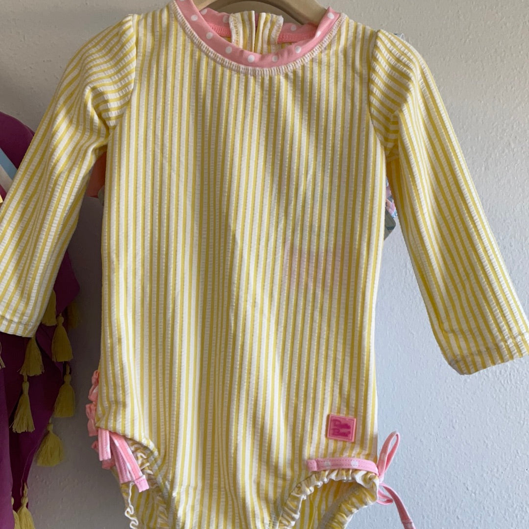 SWIM - BANANA YELLOW SEERSUCKER ONE PIECE