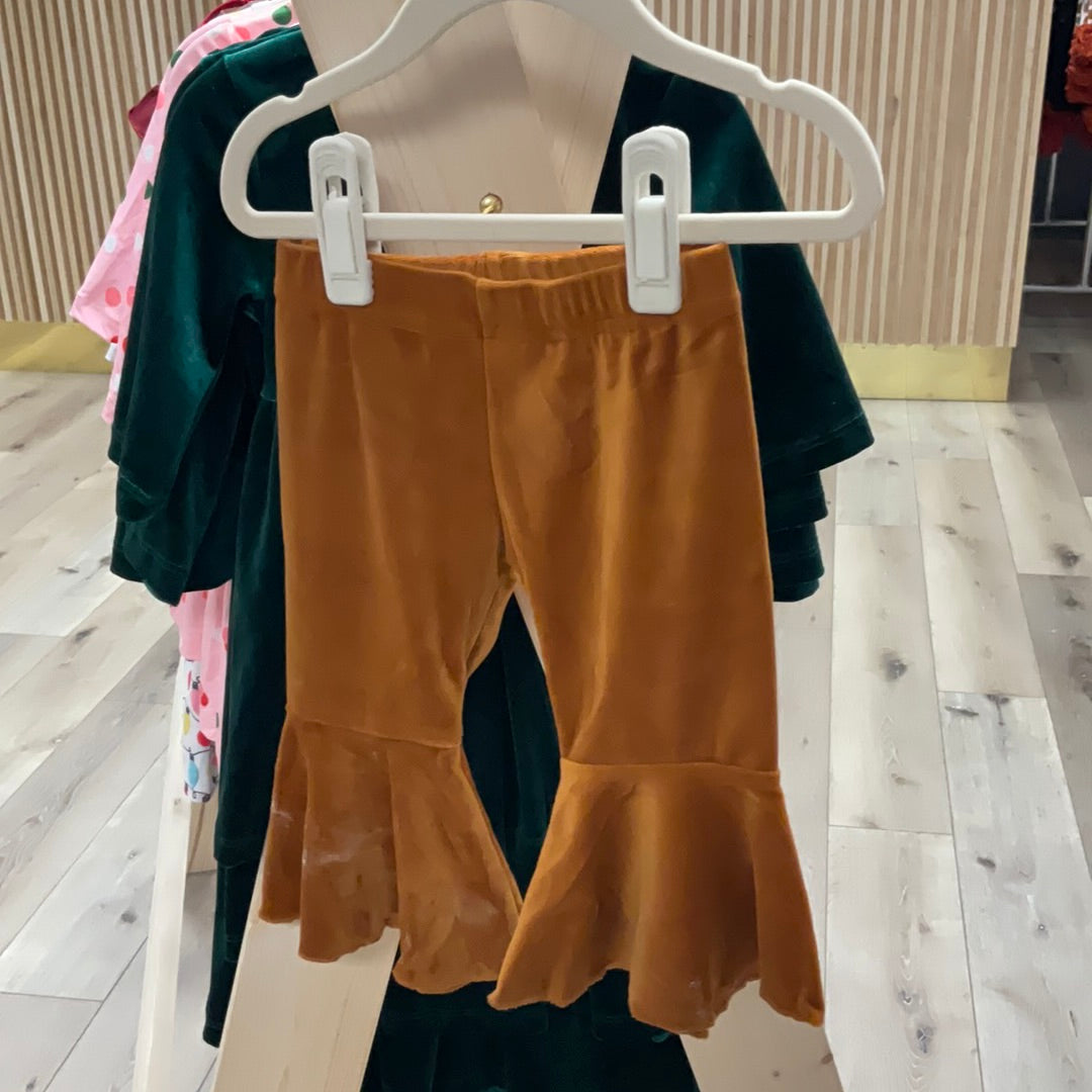 VELVET BELL BOTTOM - CAMEL
