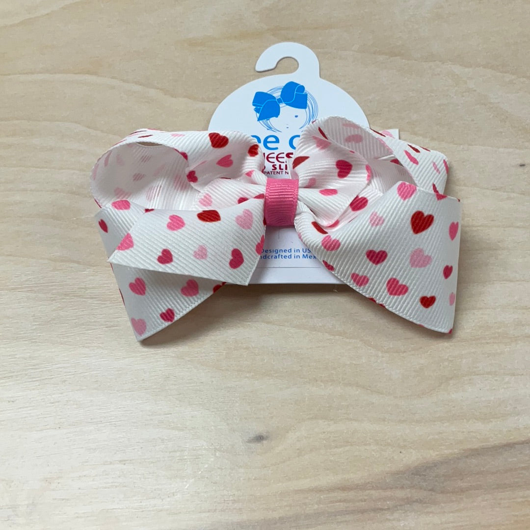 MED GROSGRAIN - white/red/pink hearts