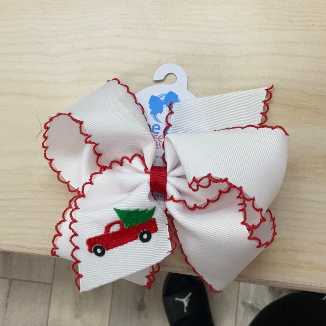 BOW KING CHRISTMAS EMB TRUCK