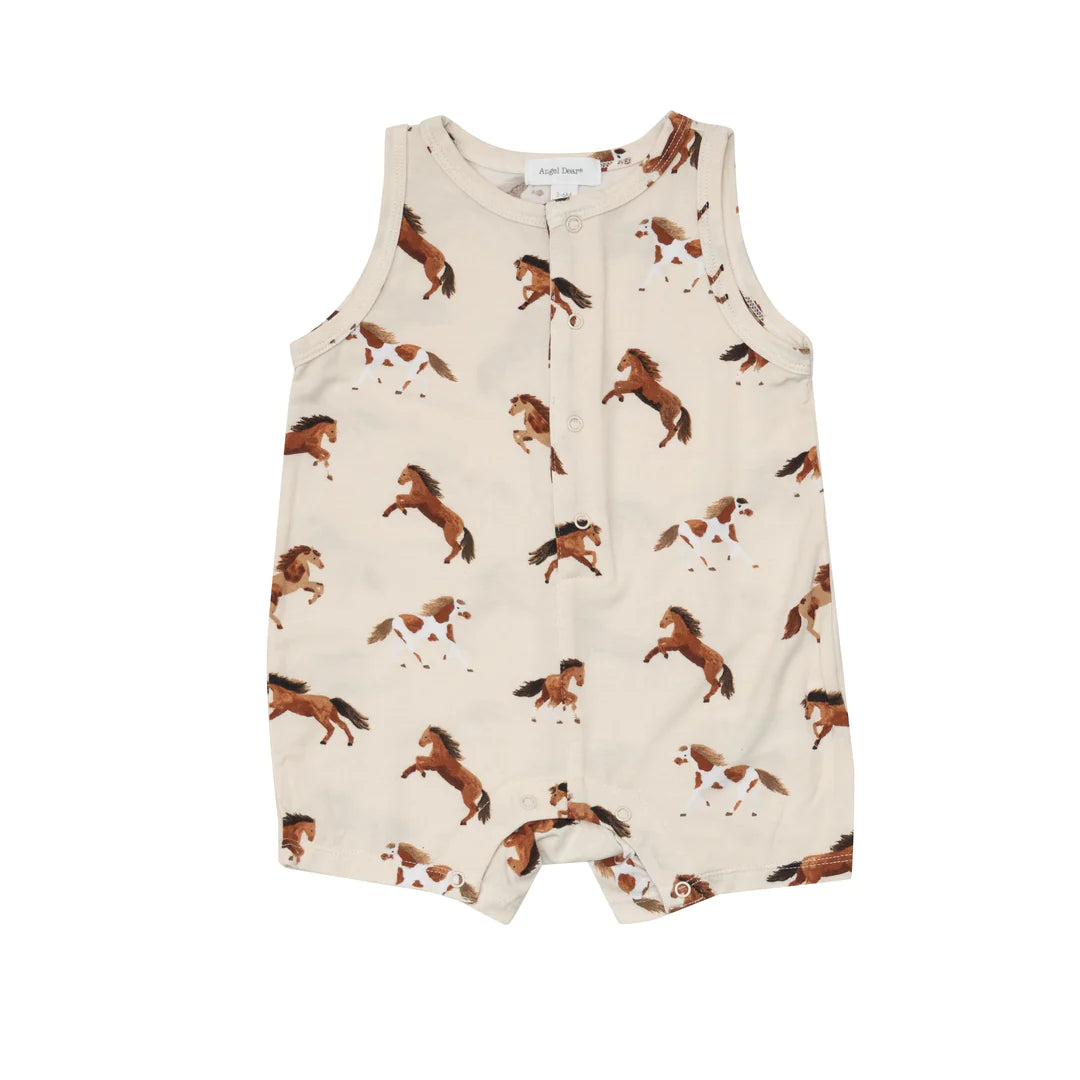 Shortie Romper - Horses