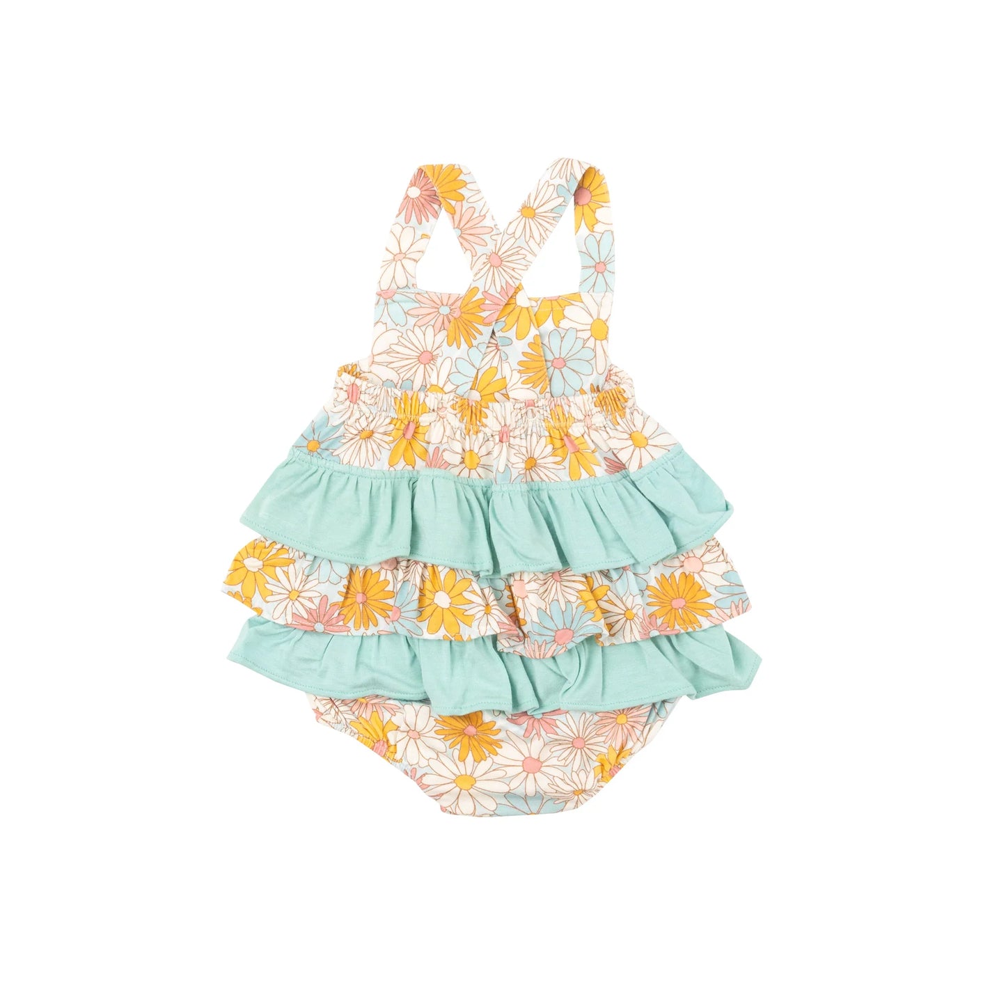 Ruffle Sunsuit - Good Vibes Daisy