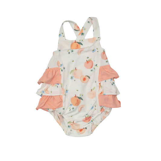 Ruffle Sunsuit - Peaches