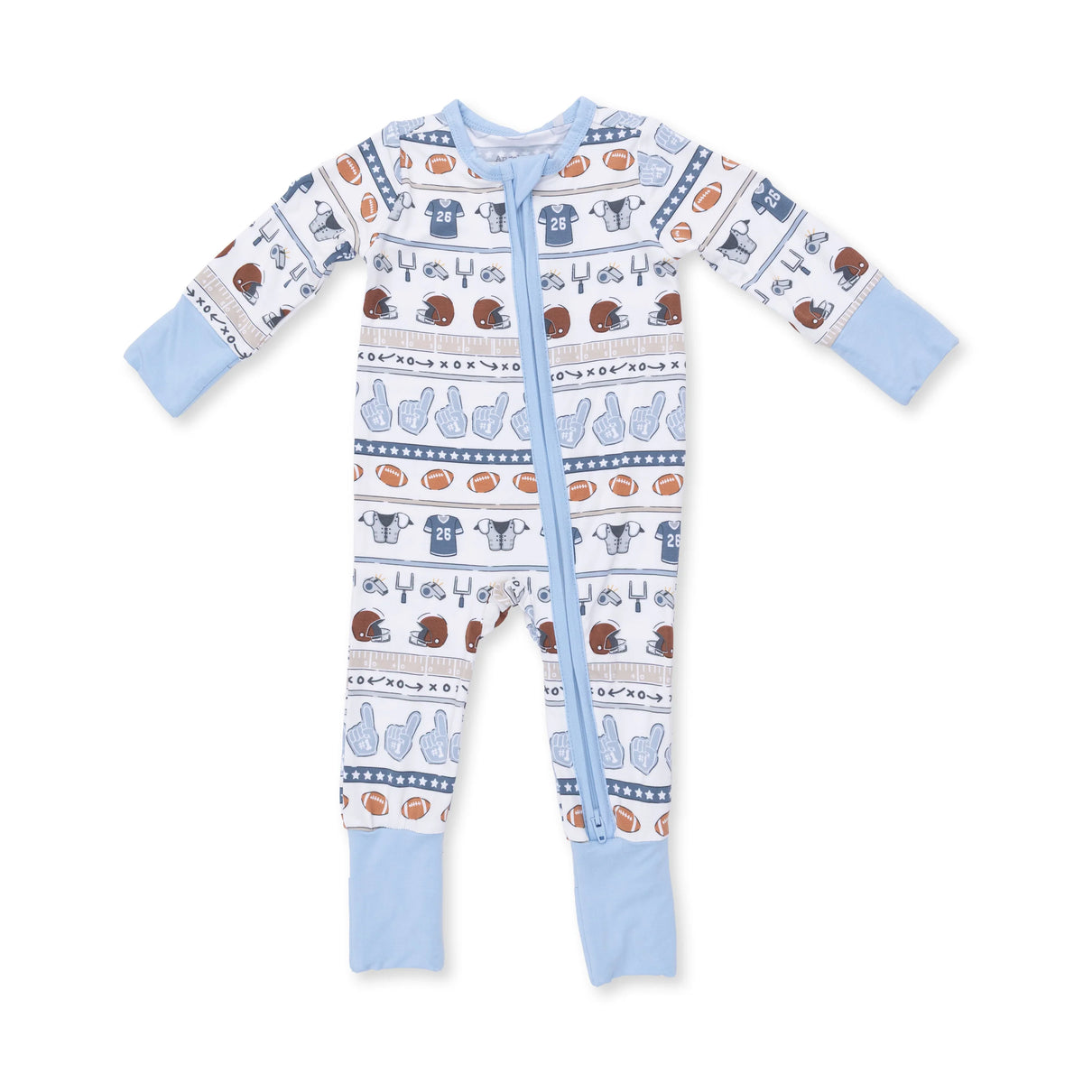 Convertible Romper - Football Stripe