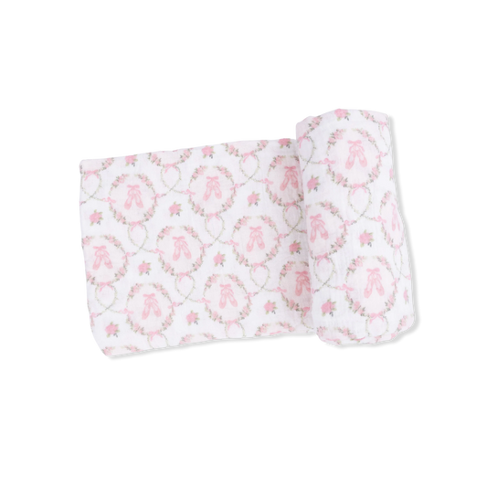 Cameo Ballet Shoes - Swaddle Blanket