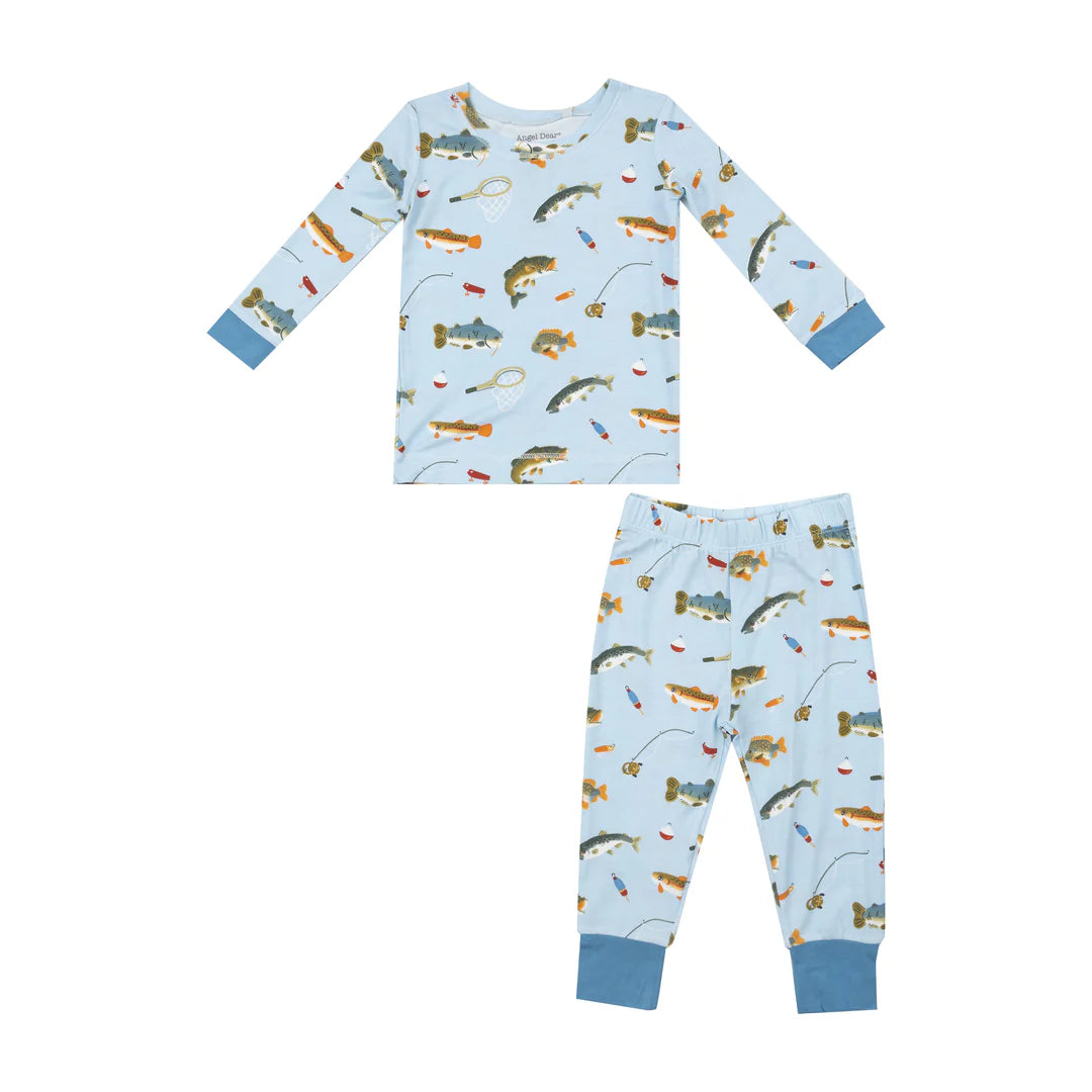 Long Sleeve Loungewear Set - Fishing