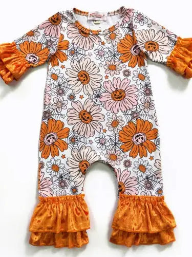 Floral Jack-O Romper