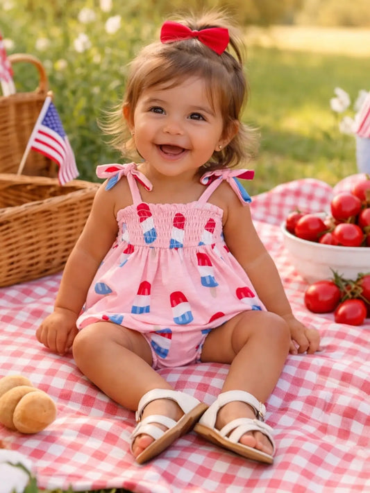 Popsicle Pink Organic Smocked Set