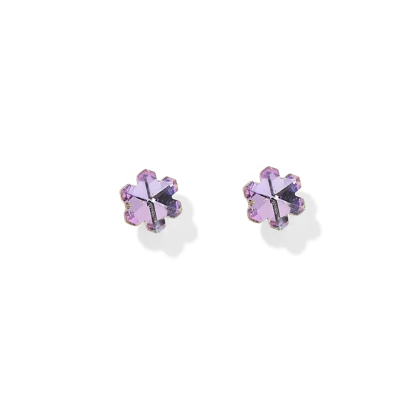 Screwback Stud Earrings Lux - Candy Flower Lilac