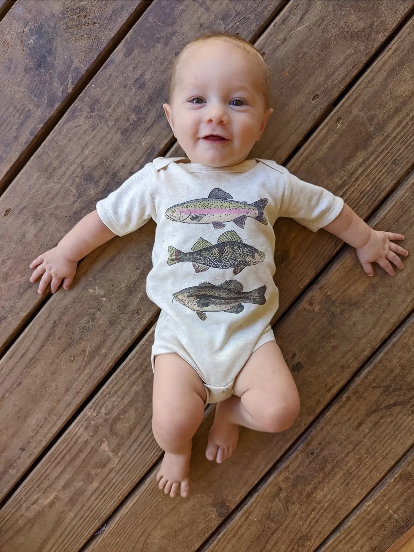 Three Fish Summer Onesie