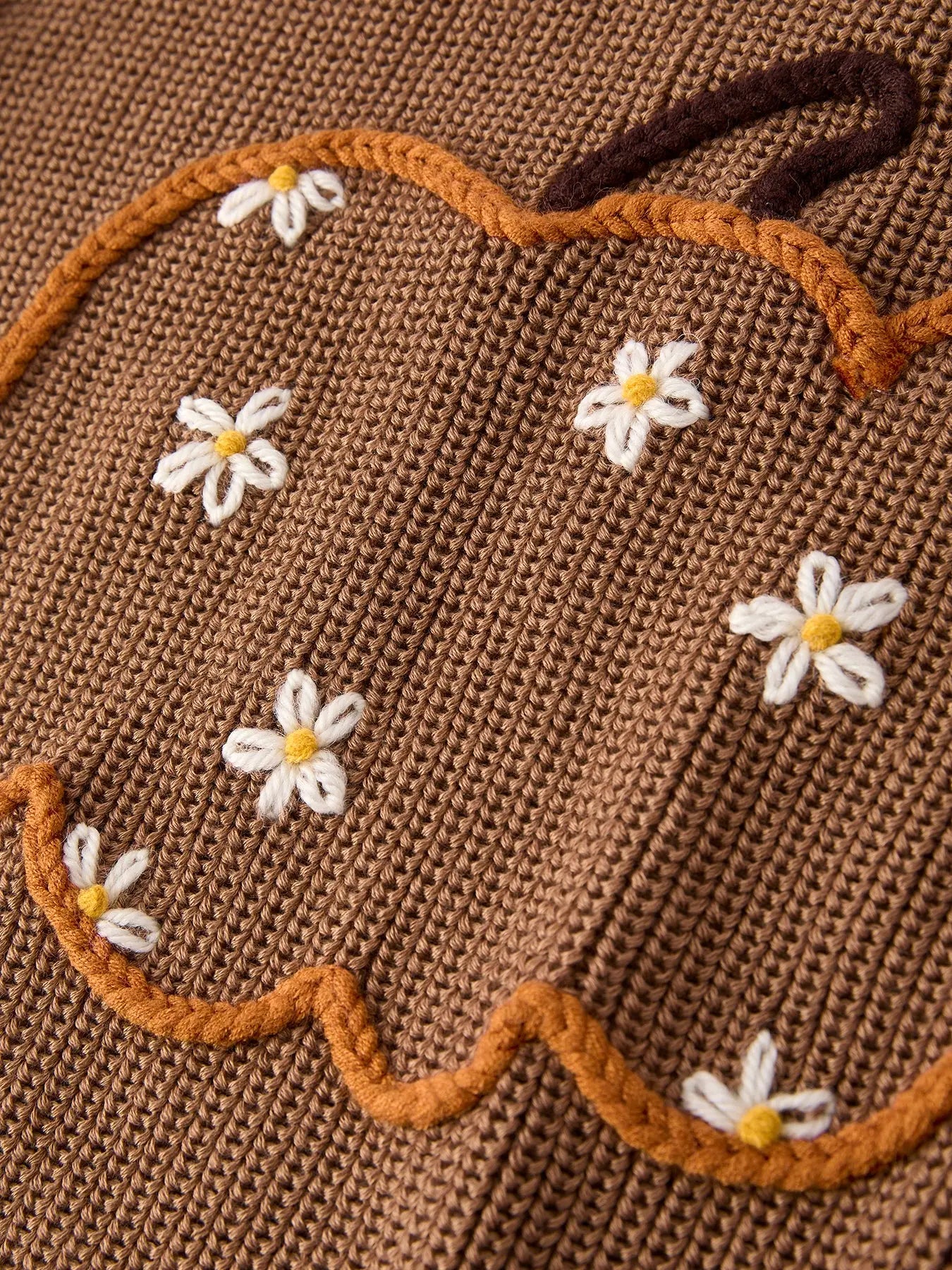 Pumpkin Floral Sweater