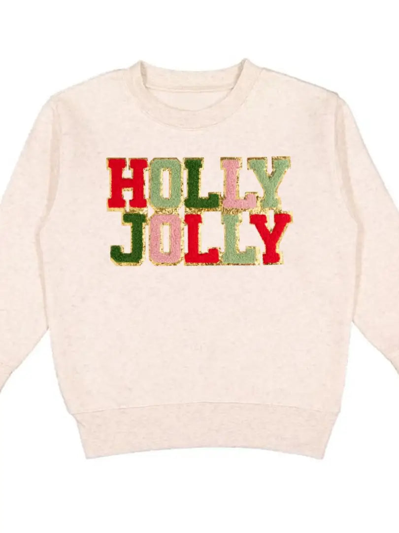 Holly Jolly Patch Christmas Sweatshirt