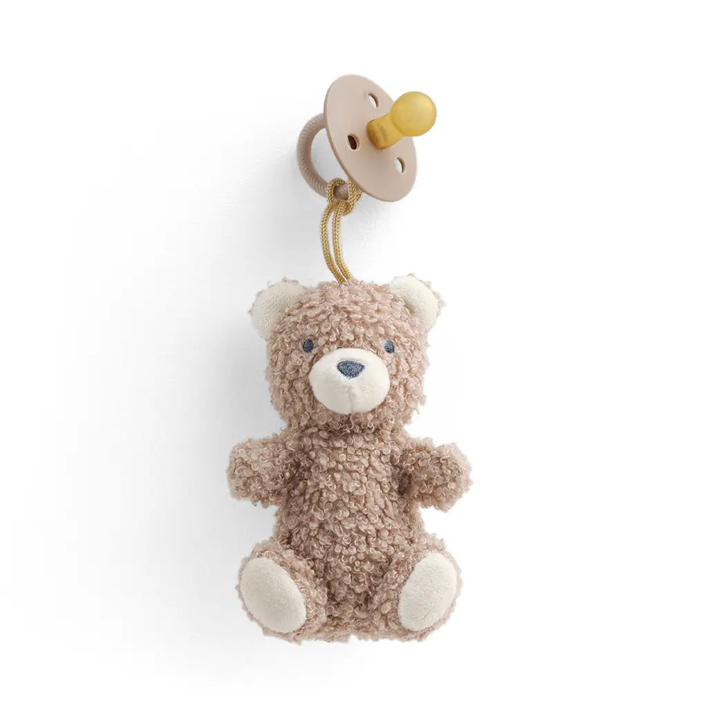 Bitzy Pal Natural Rubber Pacifier & Plush - Bear