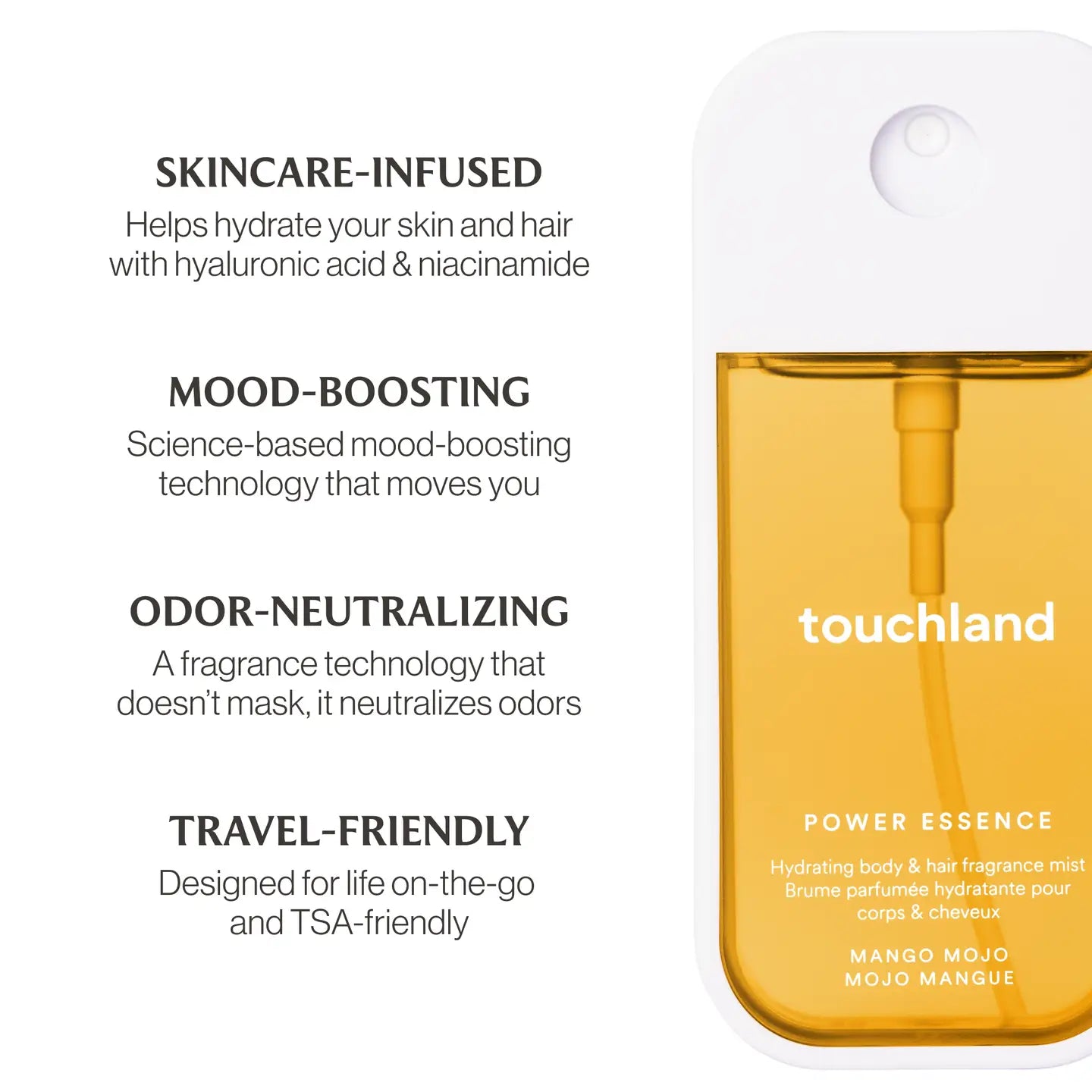 Touchland Mango Mojo Power Essence Body & Hair Fragrance Mist