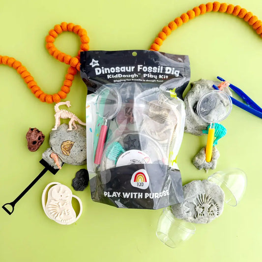 Dinosaur Fossil Dig (Cookies & Cream) KidDough Play Kit