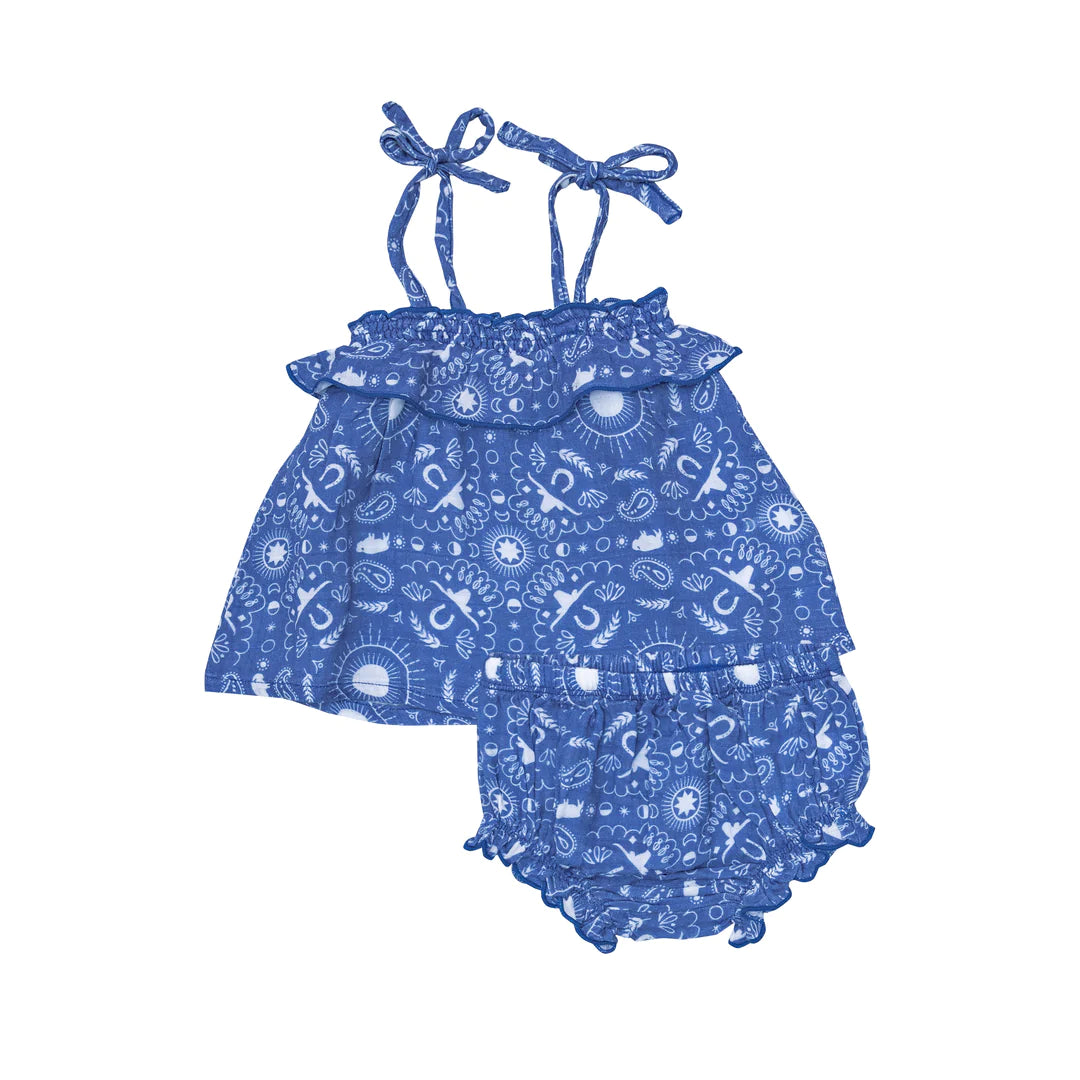 Ruffle Top & Bloomer - Bandana