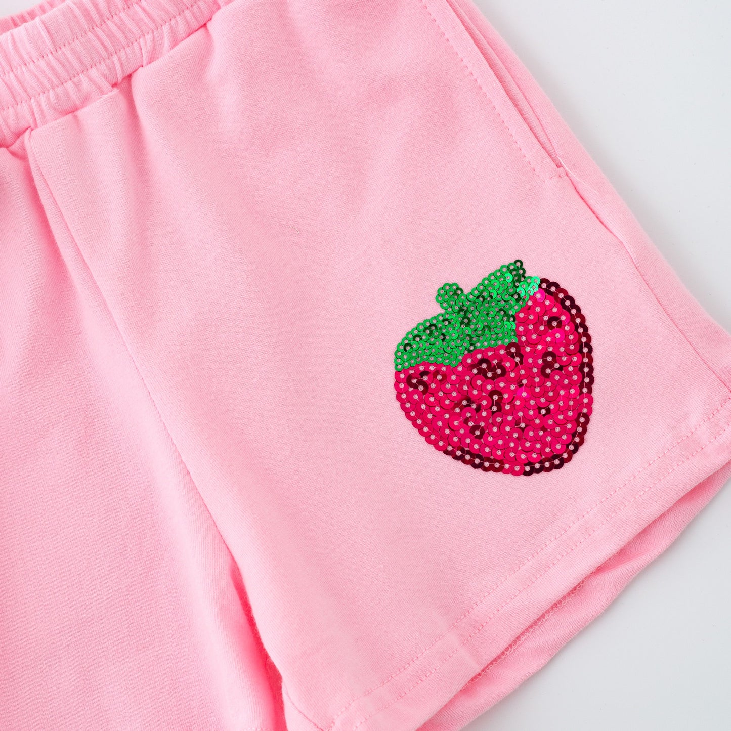 Strawberry Sequin Girls Set