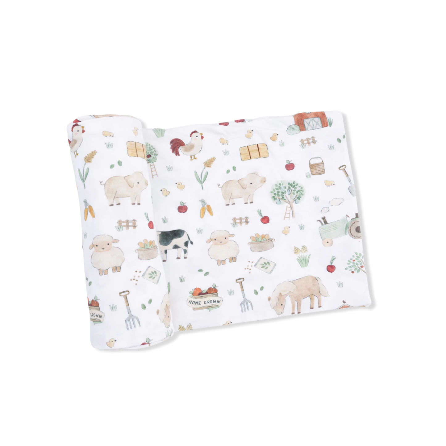Cute Farm Animals - Swaddle Blanket