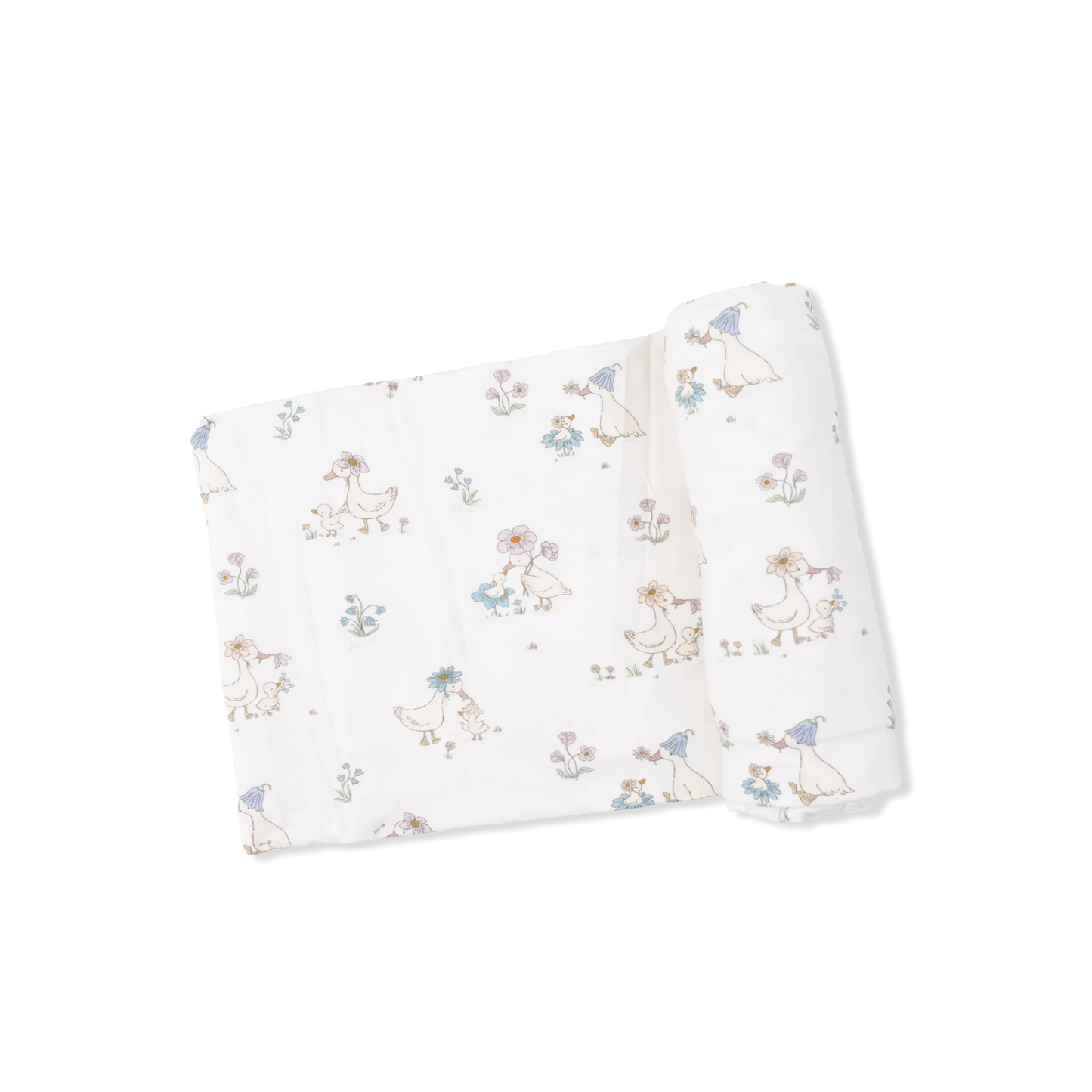 Flower Ducklings - Swaddle Blanket