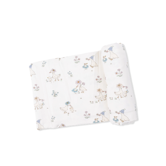 Flower Ducklings - Swaddle Blanket