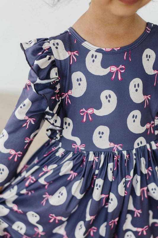 Tied with A Boo Ruffle Twirl Dress