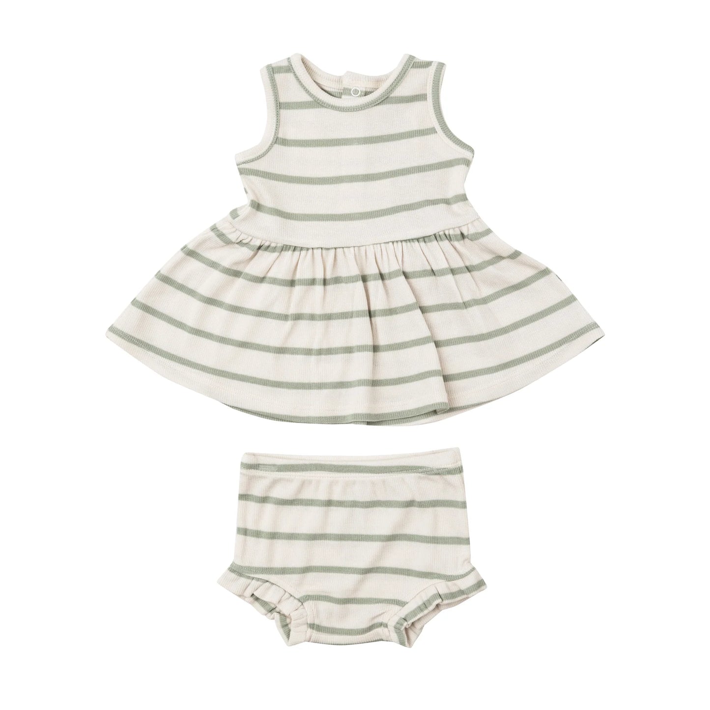 PEPLUM TANK AND BLOOMER - DESERT SAGE + SUGAR SWIZZLE