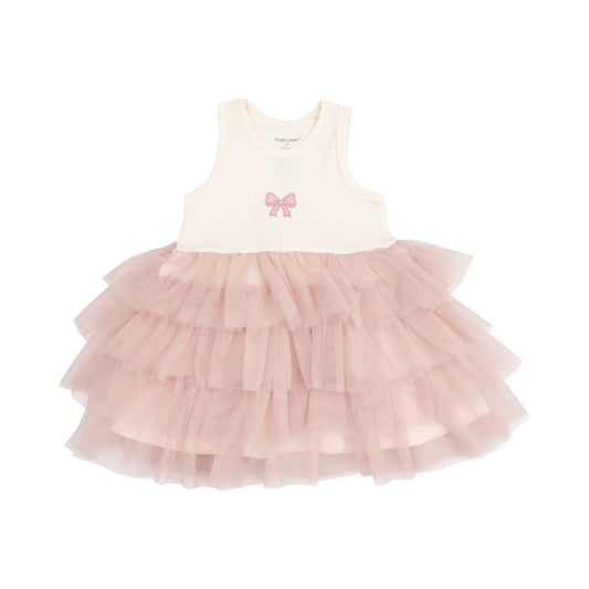 Tank Layered Tulle Tutu Dress - Bows