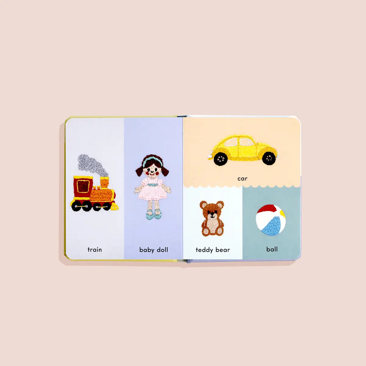 First Words with Cute Embroidered Friends (Baby Board Book)