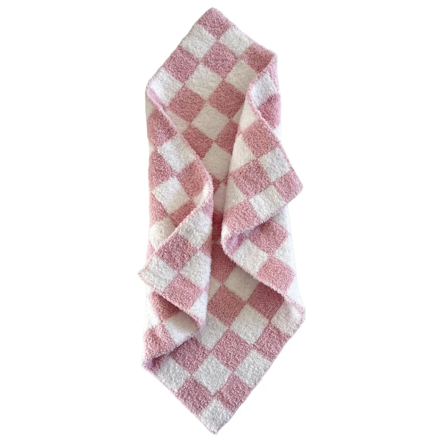 Phufy Bliss Checkerboard Mini Blanket - Strawberry