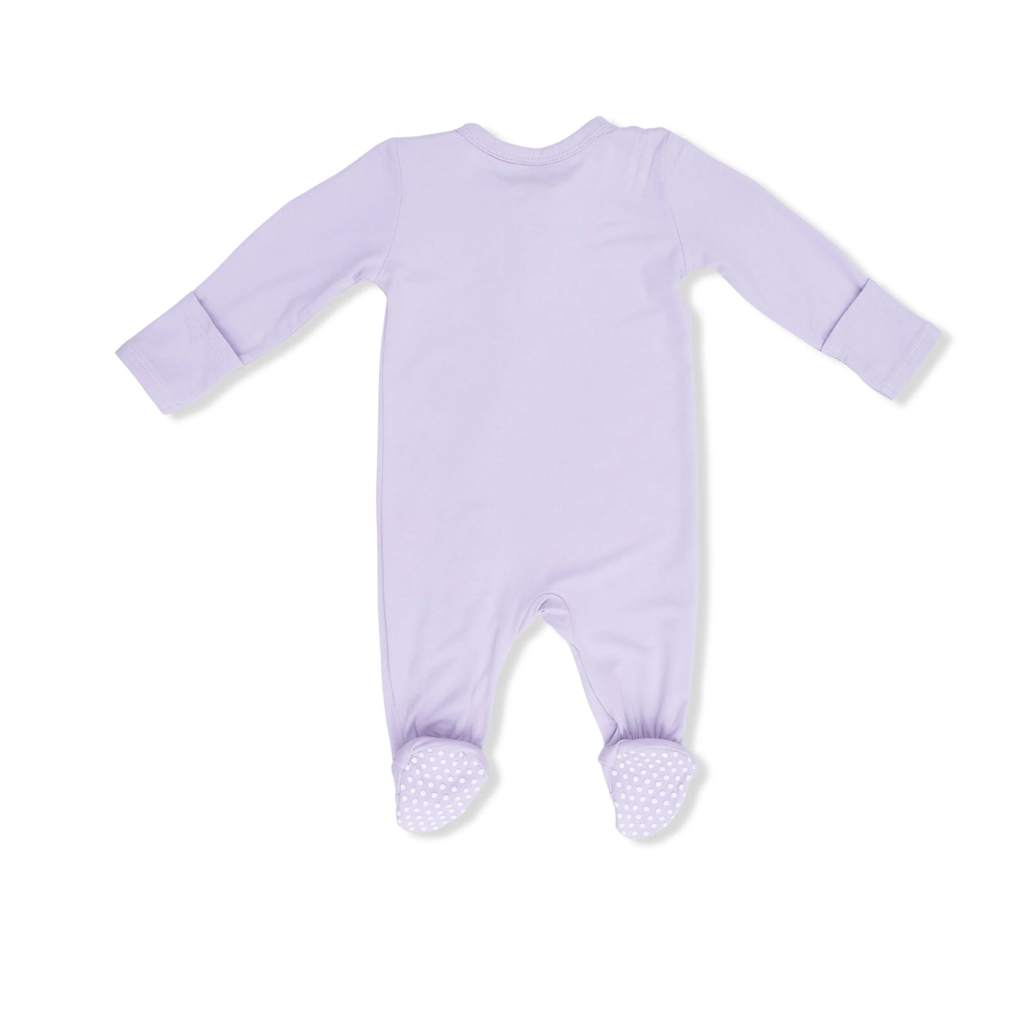 Solid Orchid Petal 2 Way Zipper Footie