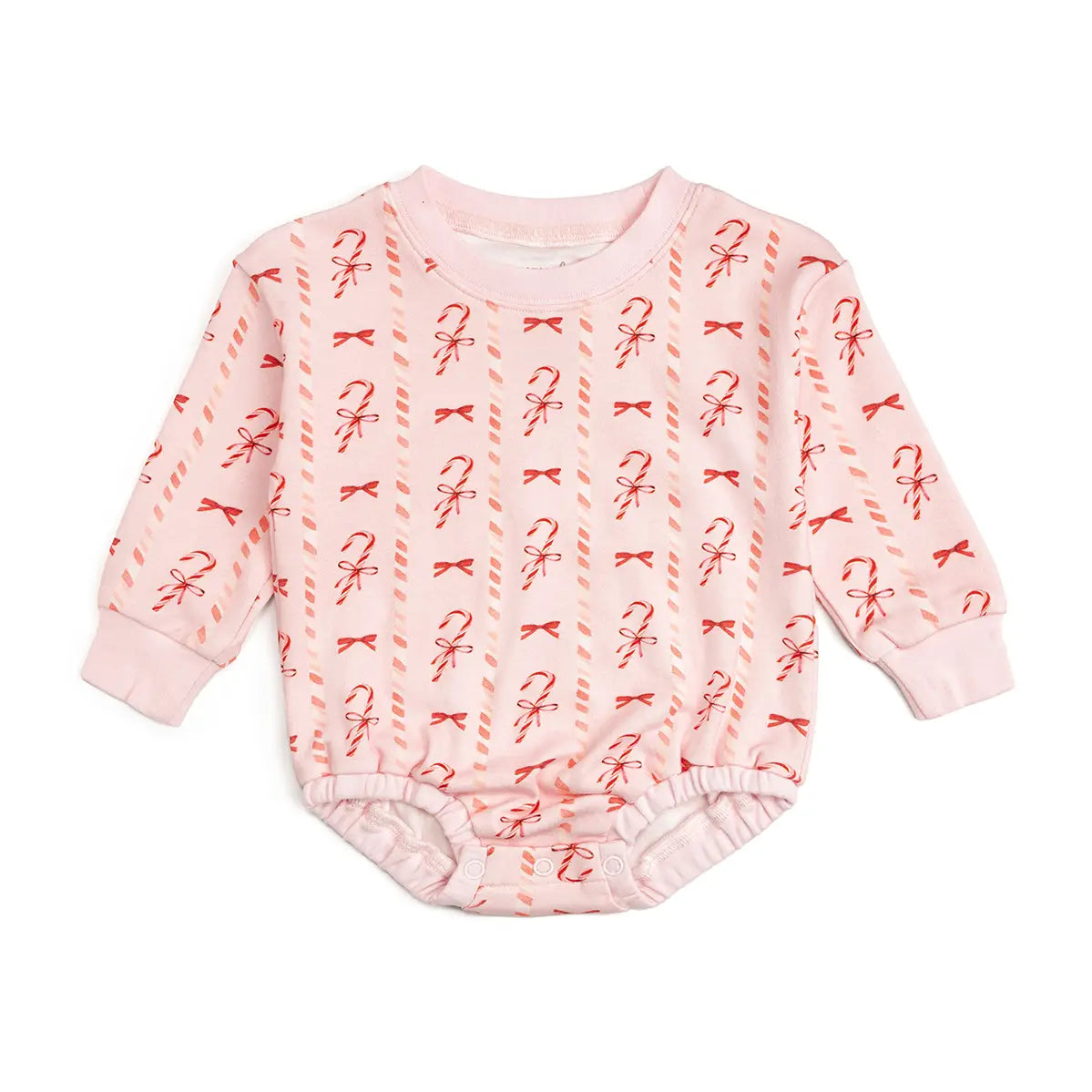 Candy Cane Lane Long Sleeve Romper