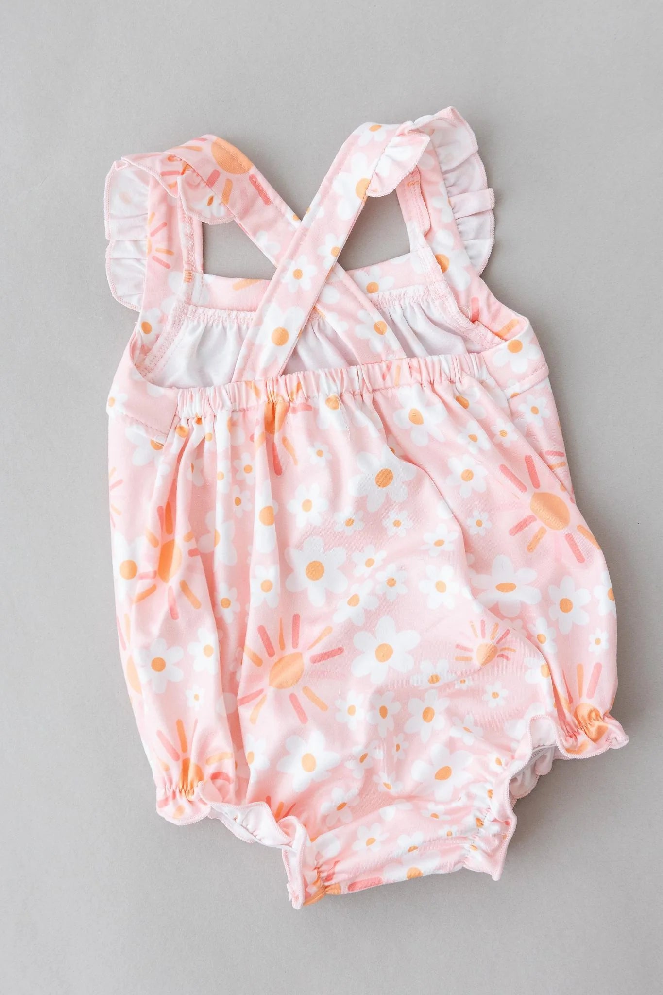 Ruffle Crossback Romper - Sweet & Sunny