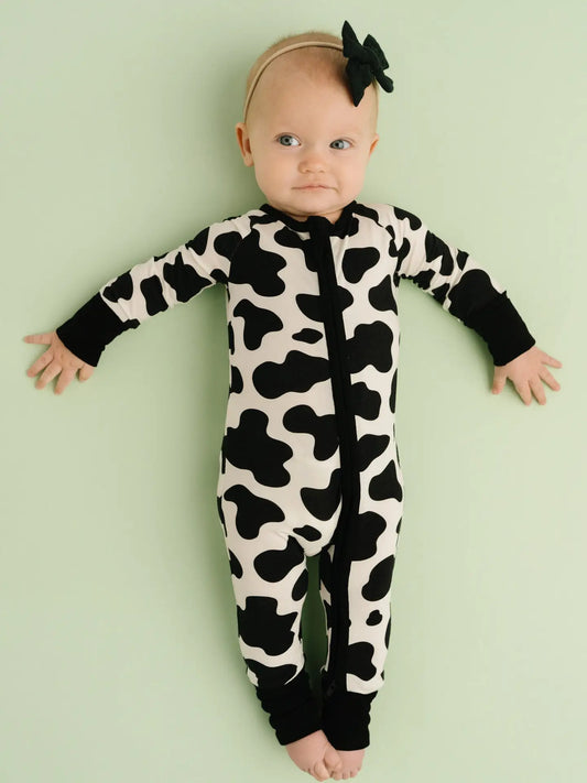 Classic Cow Bamboo Sleeper