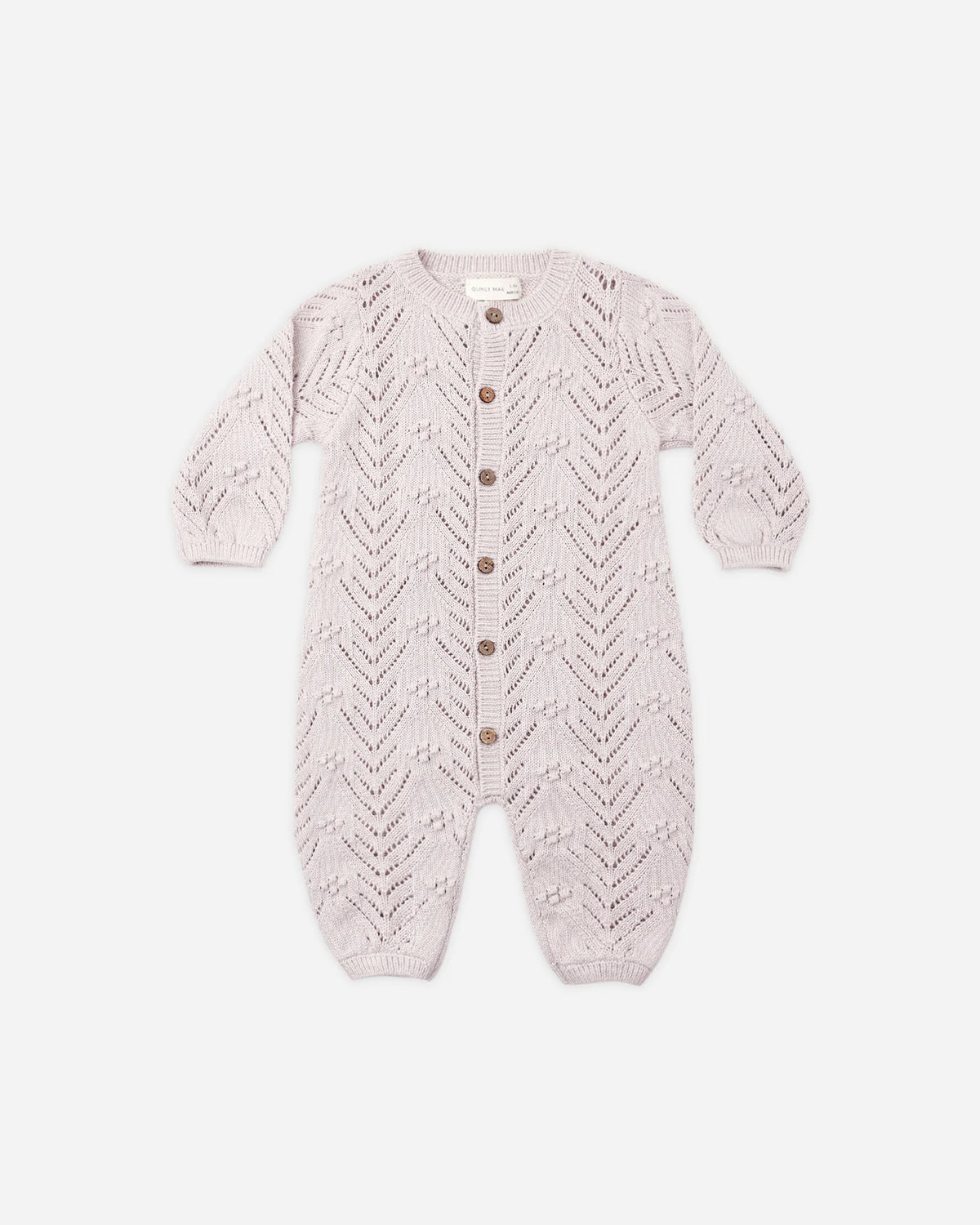 Long Sleeve Bubble Romper || Lilac Mist-0-3M
