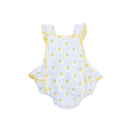 Lovely Lemons Ric Rac Ruffle Sunsuit