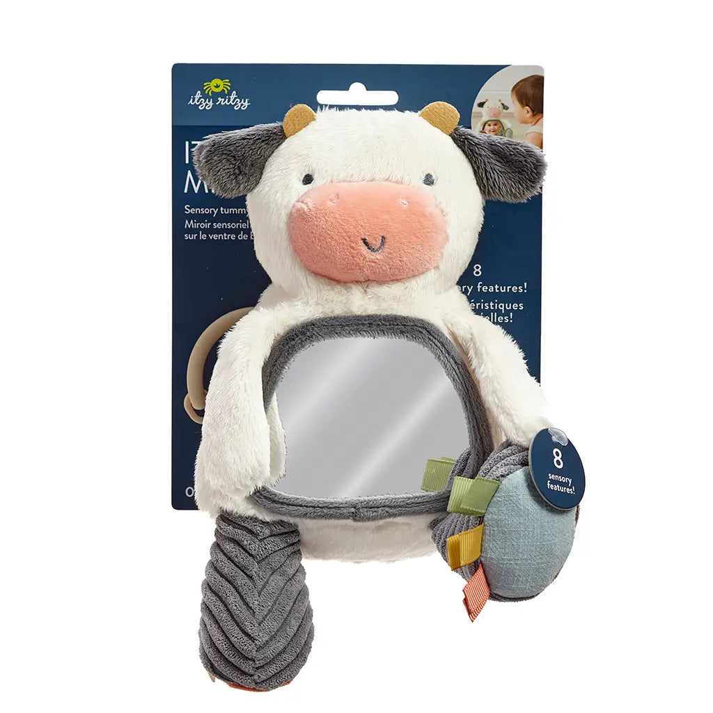 Carmen the Cow - Itzy Bitzy Mirror Travel + Tummy Time Toy