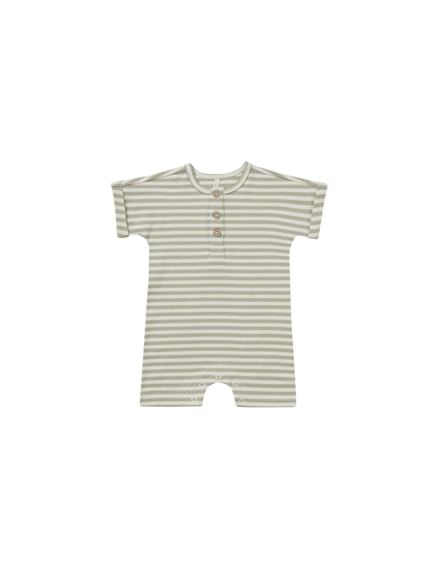 short sleeve one-piece || sage stripe