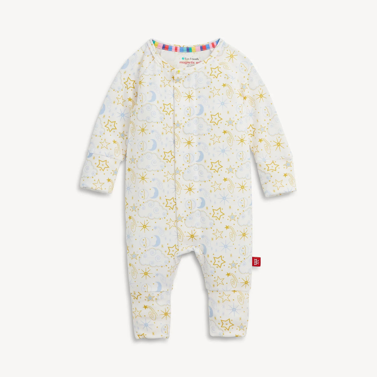 Magnetic Convertible Coverall - Star Signs Blue
