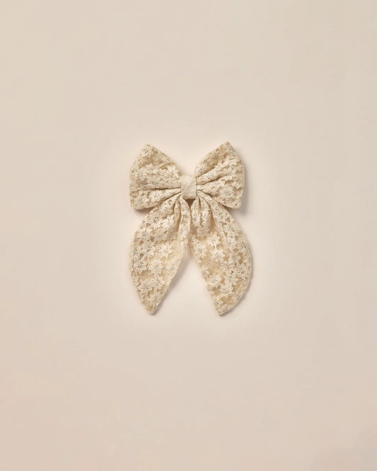 OVERSIZED BOW || CHAMPAGNE